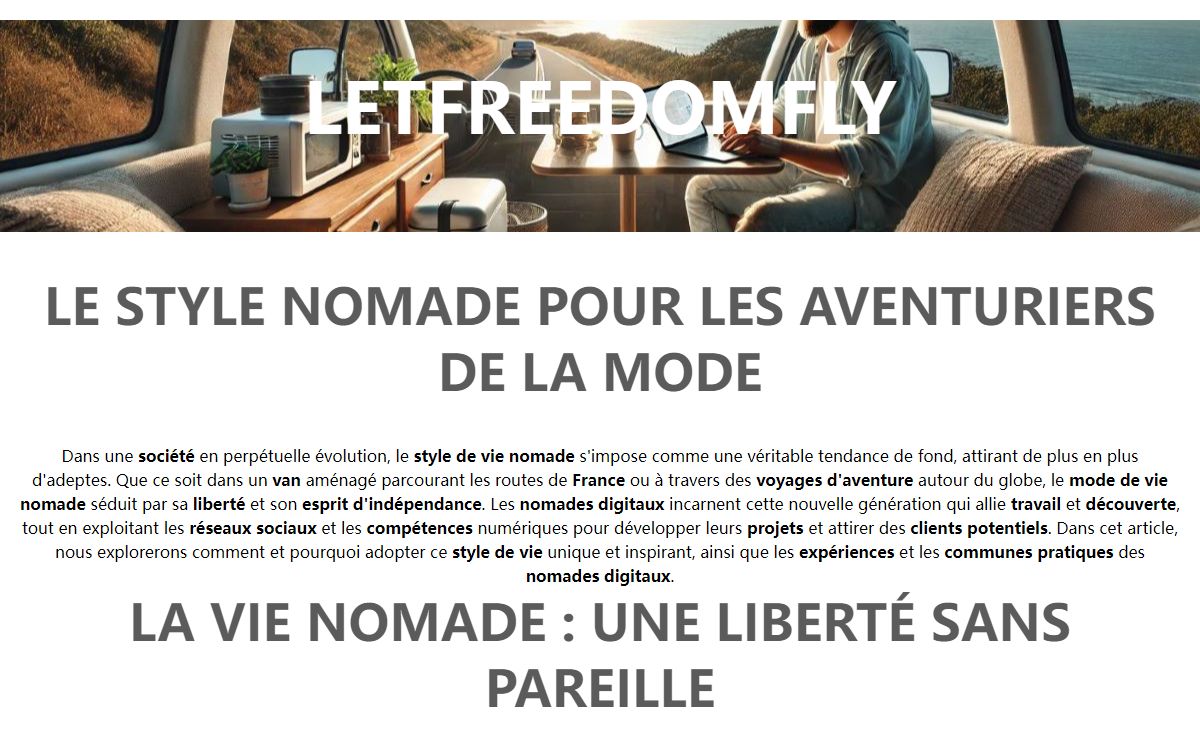 Style Nomade : L'Aventure et la Liberté pour les Digital Nomades