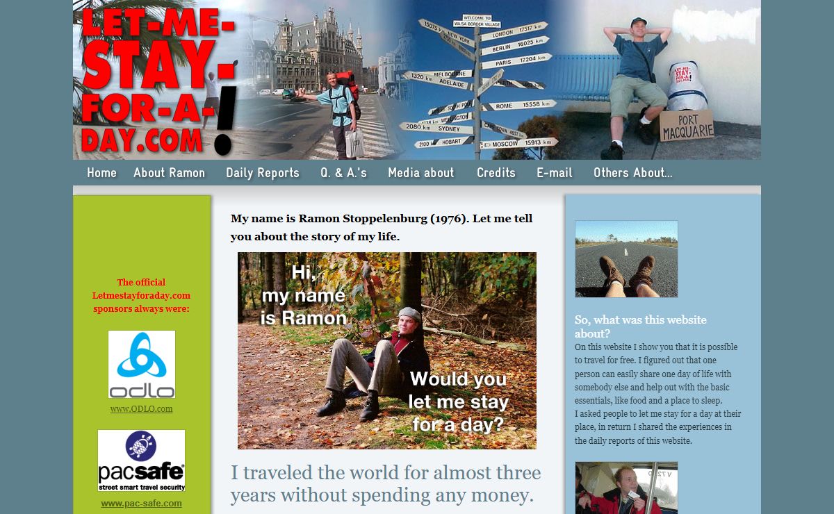 LetMeStayForADay.com - The Ultimate Journey: Traveling the World for Free