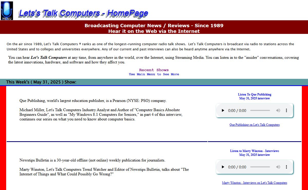 Let's Talk Computers - Home Page