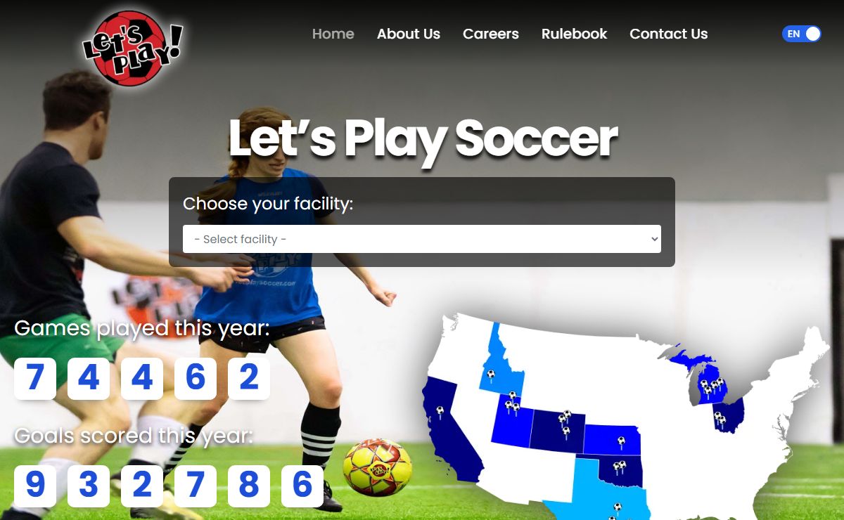 Let's Play Sports inc. - Year-Round Indoor Soccer Facilities, League Play, Classes And Field Rentals.