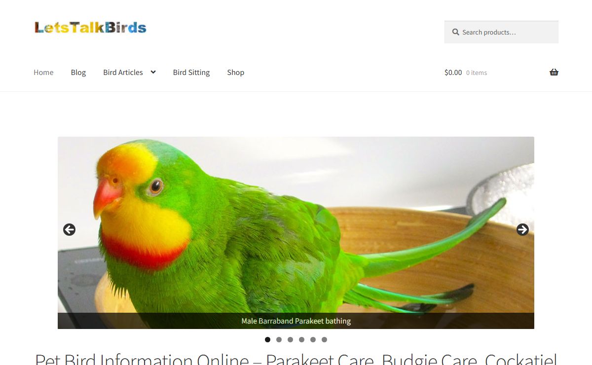 Lets Talk Birds – Pet Bird Information Online – Parakeet, Budgie, Cockatiel, Parrots – Lets Talk Birds