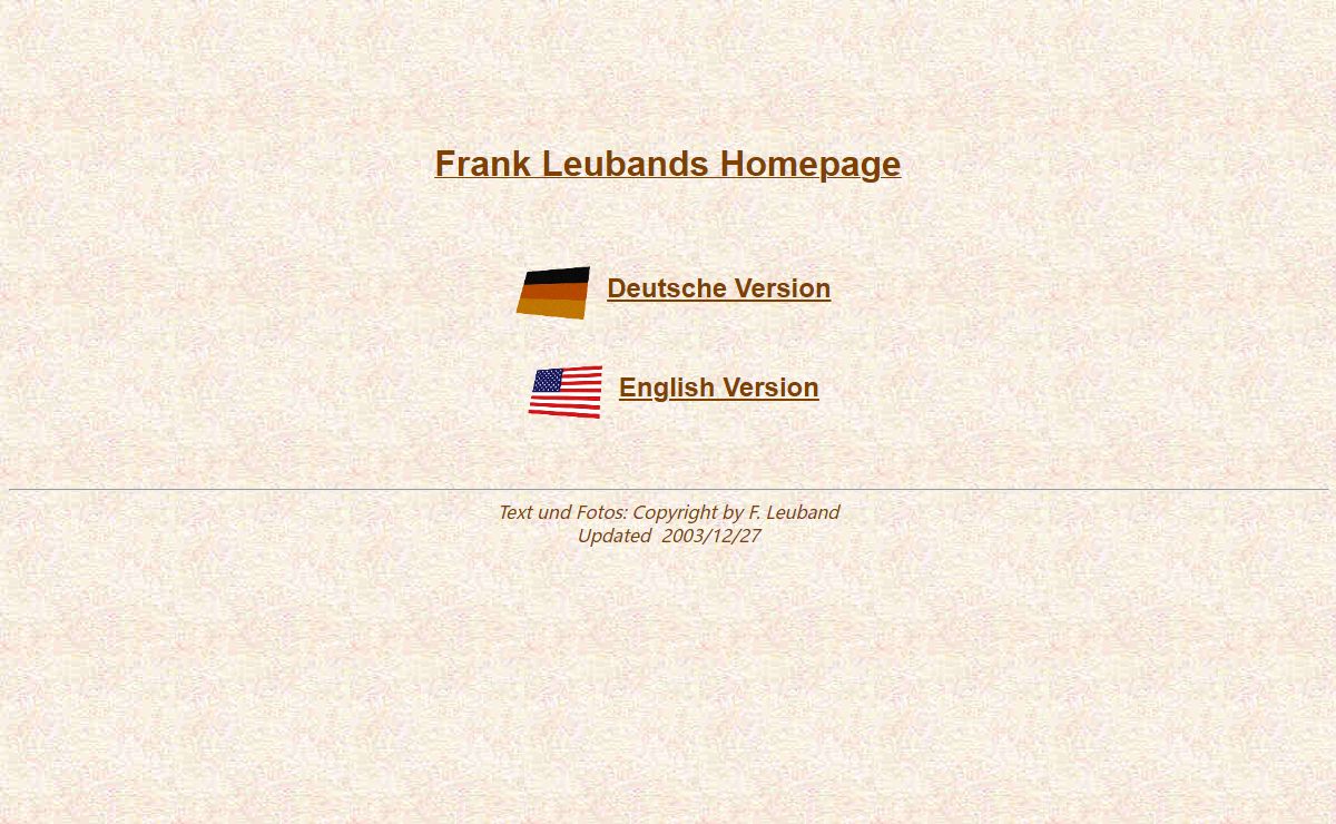 Frank Leubands Homepage
