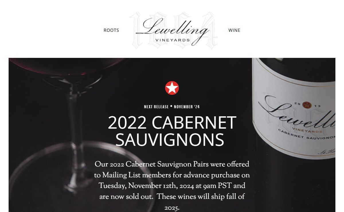 Lewelling Vineyards | Napa Valley Cabernet Sauvignon