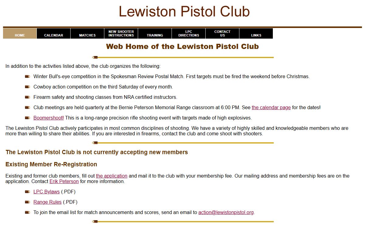 Lewiston Pistol Club