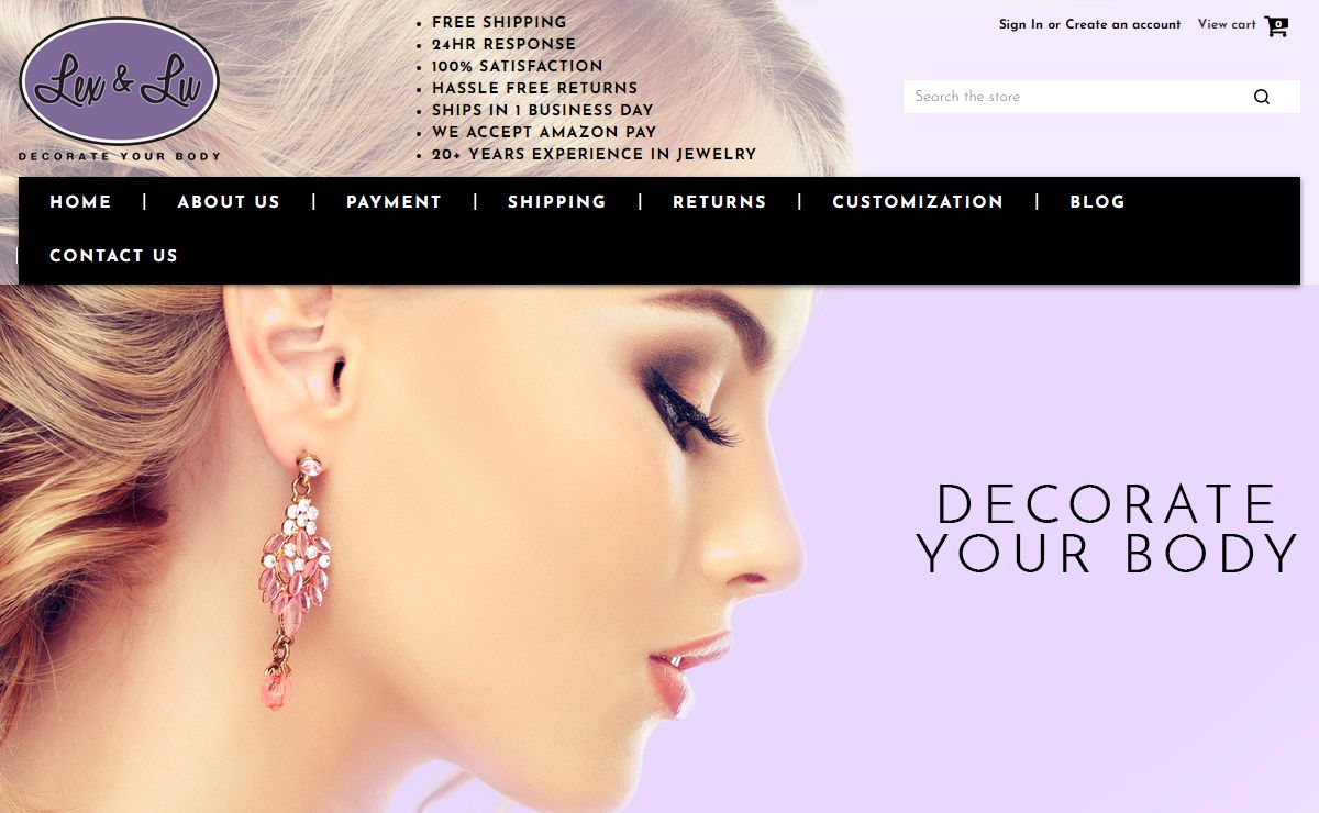 Online Quality Jewelry Store | Lex and Lu