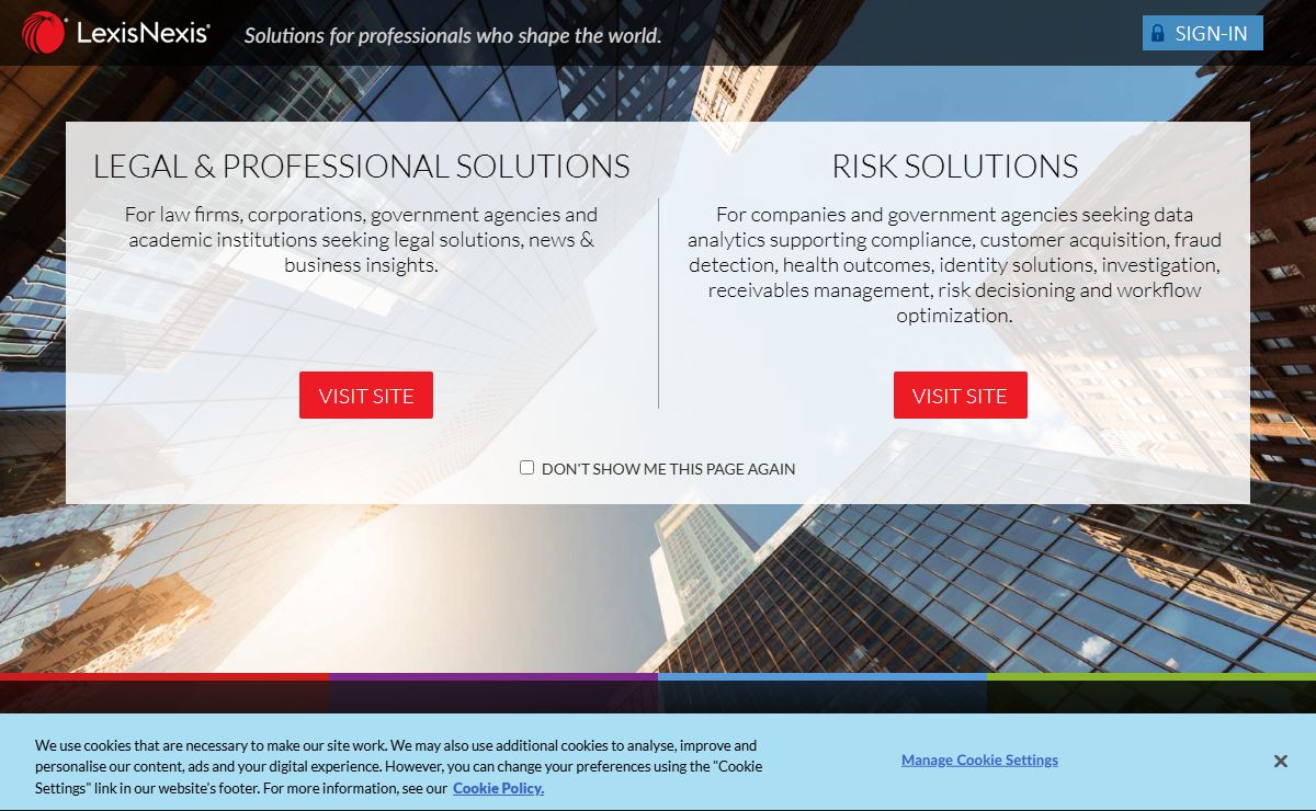 Welcome to LexisNexis - Choose Your Path