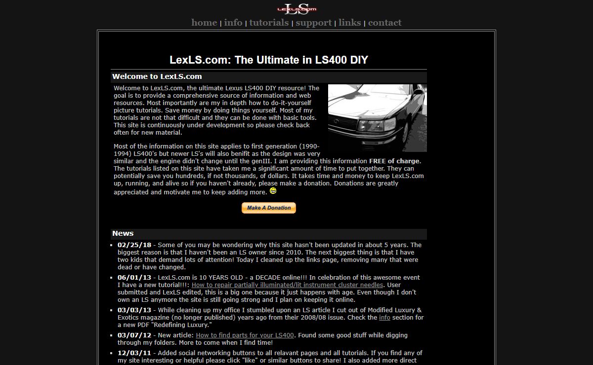 LexLS.com: The Ultimate Lexus LS400 DIY Resource