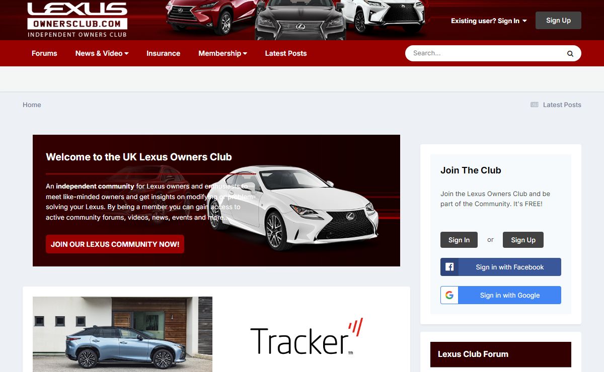 Lexus Club Forum Community UK - Lexus Owners Club