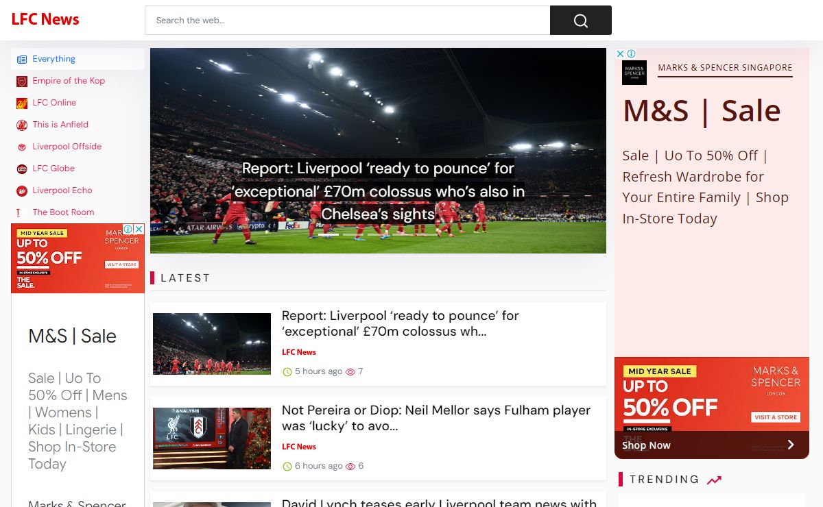 LFC News | Liverpool FC News | From Around The Internet