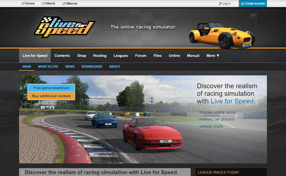 Online Racing Simulator - Live for Speed