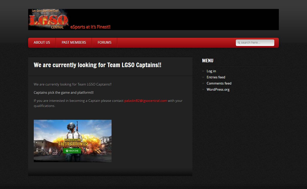 We are currently looking for Team LGSO Captains!! - LGSOCENTRAL