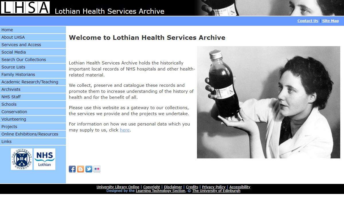 Lothian Health Services Archive - Home
