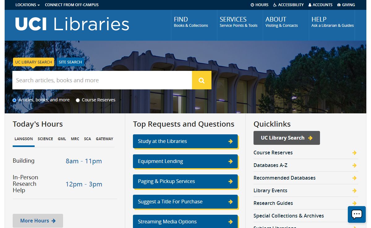 Home | UC Irvine Libraries