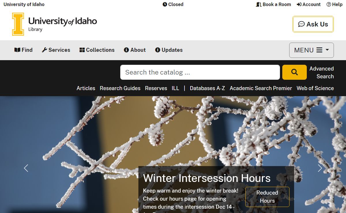 University of Idaho Library | University of Idaho Library Home