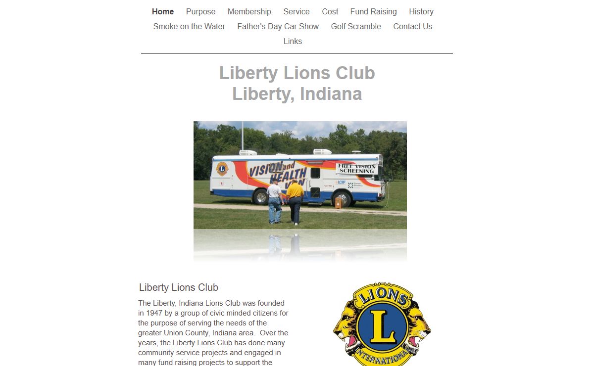 Liberty Lions Club Liberty, Indiana
