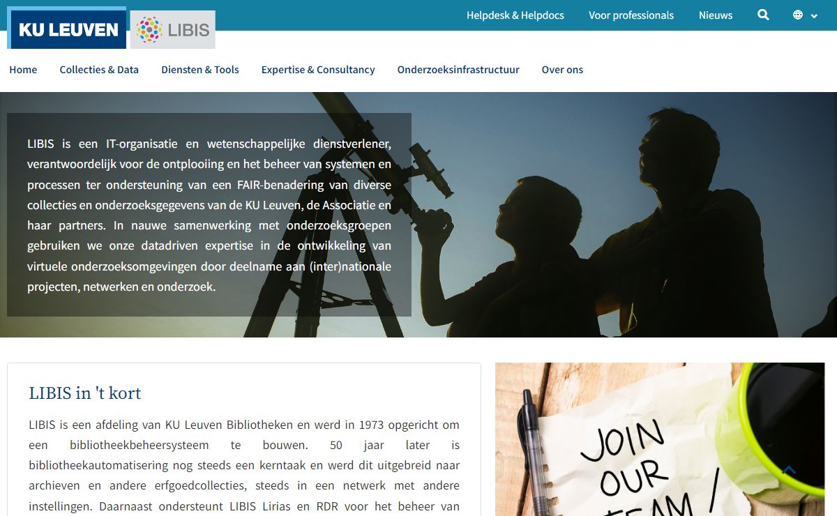Home · LIBIS (NL) · Libis