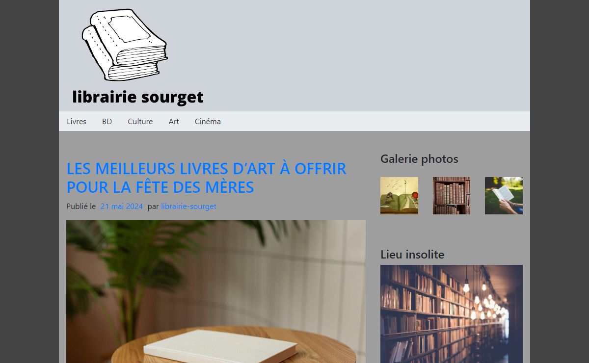 Librairie sourget - Blog culture