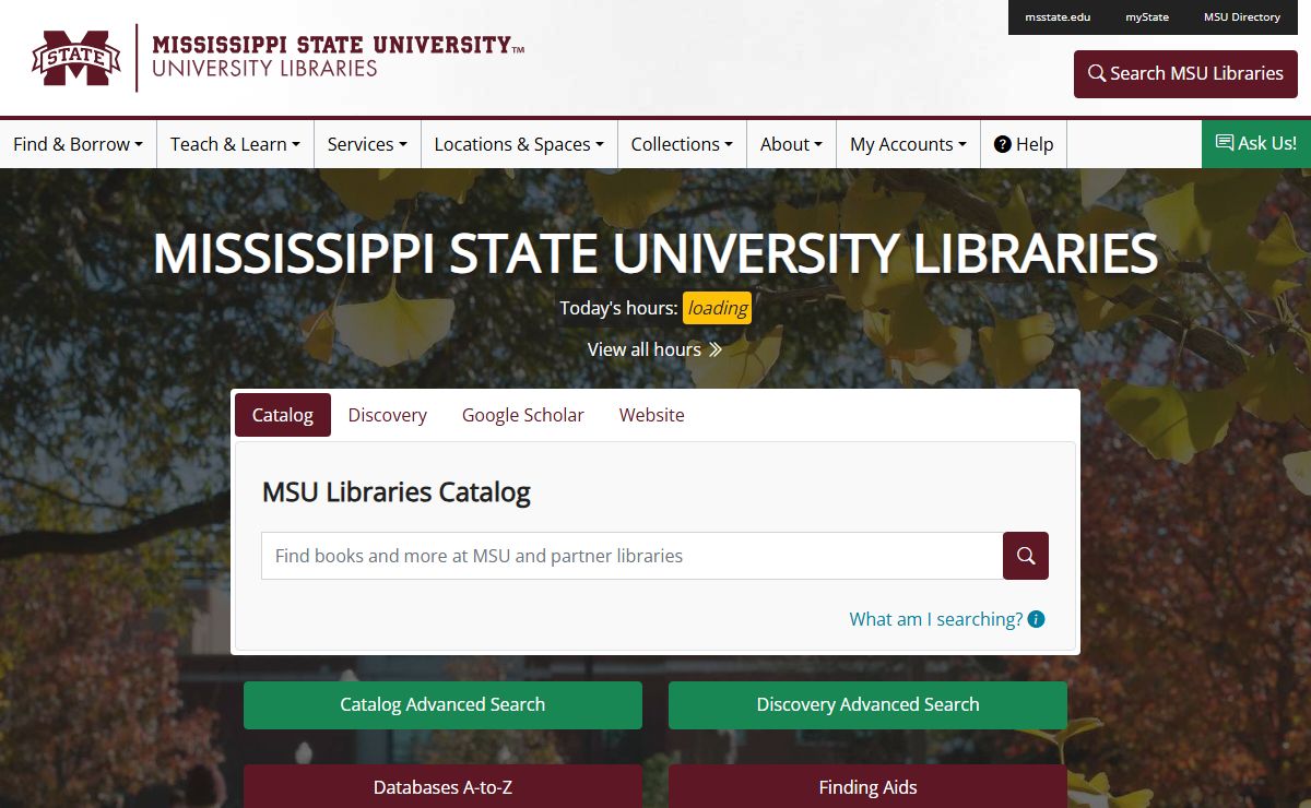 Home - Mississippi State University Libraries