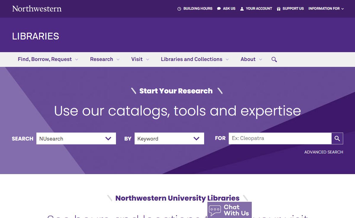Libraries - Northwestern University