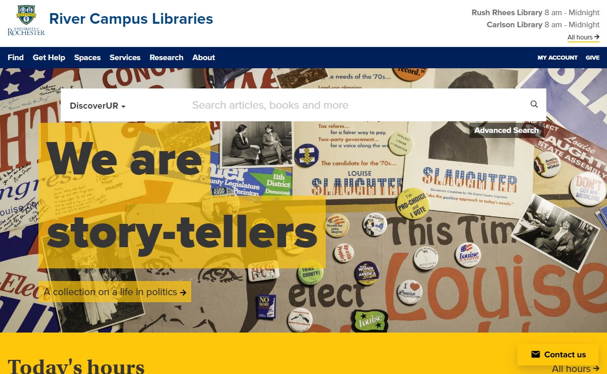 Homepage | River Campus Libraries