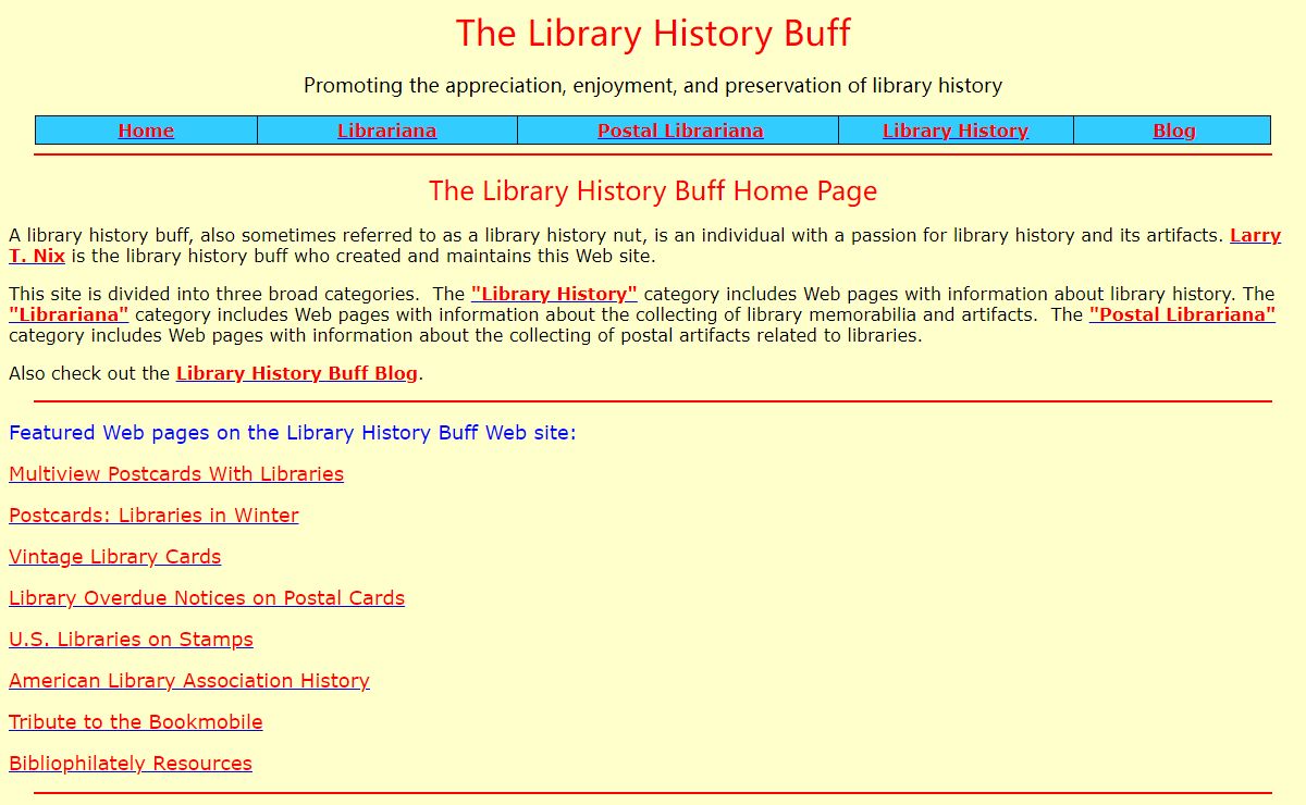 The Library History Buff