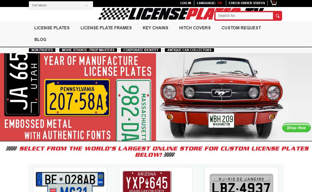 Custom License Plates - LICENSEPLATES.TV