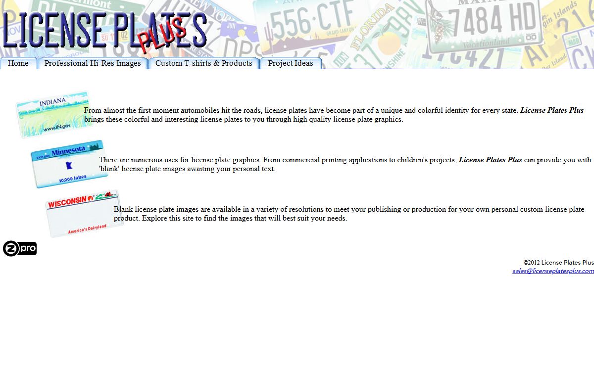Blank license plate graphics