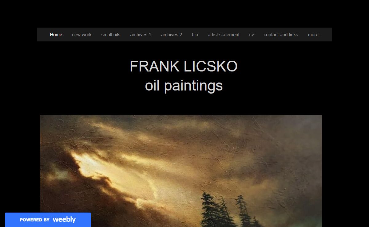 Frank Licsko home, oil paintings, prints, drawings