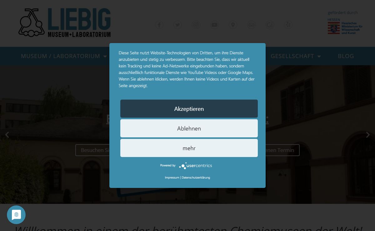 Startseite | Liebig-Museum und Laboratorium Gießen