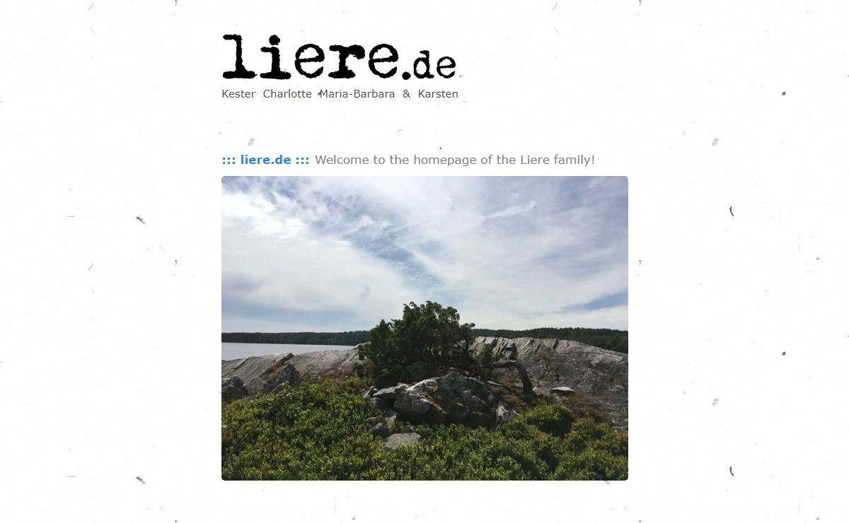 liere.de - The web space of the Liere/Steinacker family