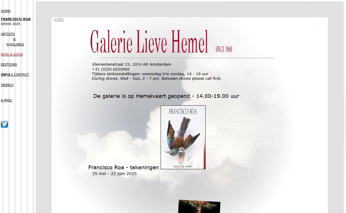 Galerie Lieve Hemel, sinds 1968 - Dutch Contemporary realism - stillevens, landschappen, trompe-l'oeuils, hedendaags zilver - still lifes, landscapes, contemporary silver