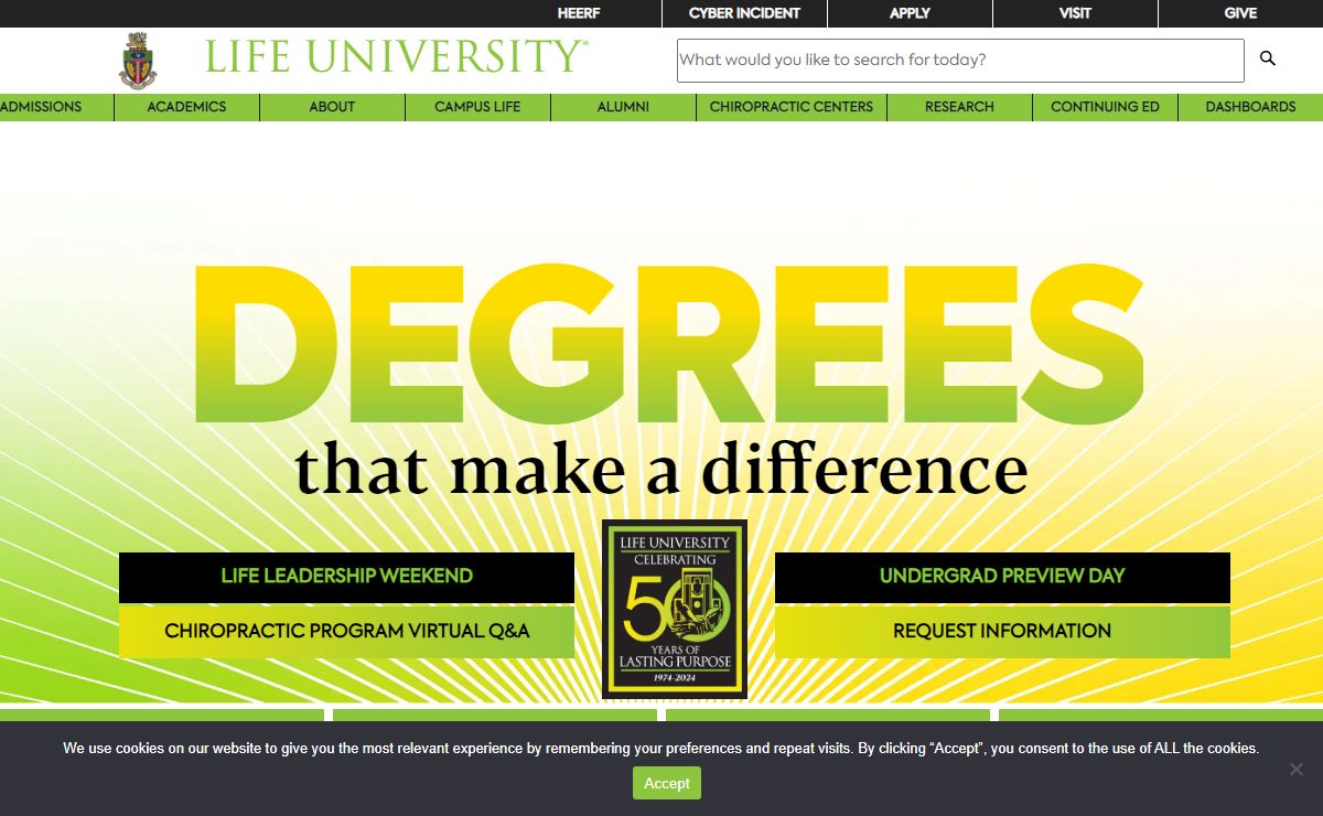 Life University is a Leading Chiropractic and Holistic Health University