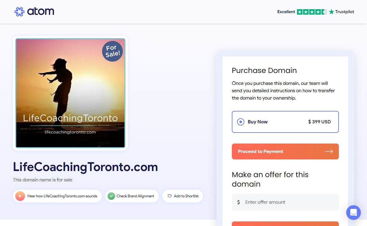 LifeCoachingToronto.com is for sale