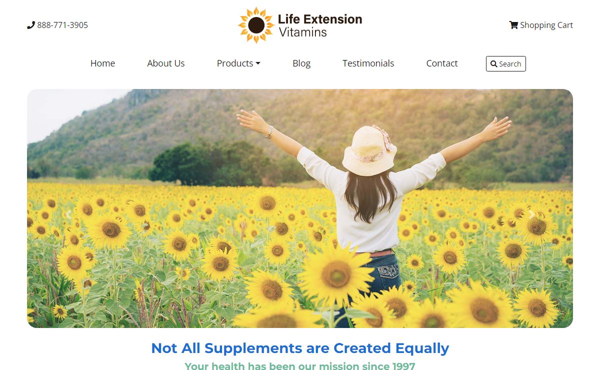 Life Extension Vitamins | Health & Wellness Supplements