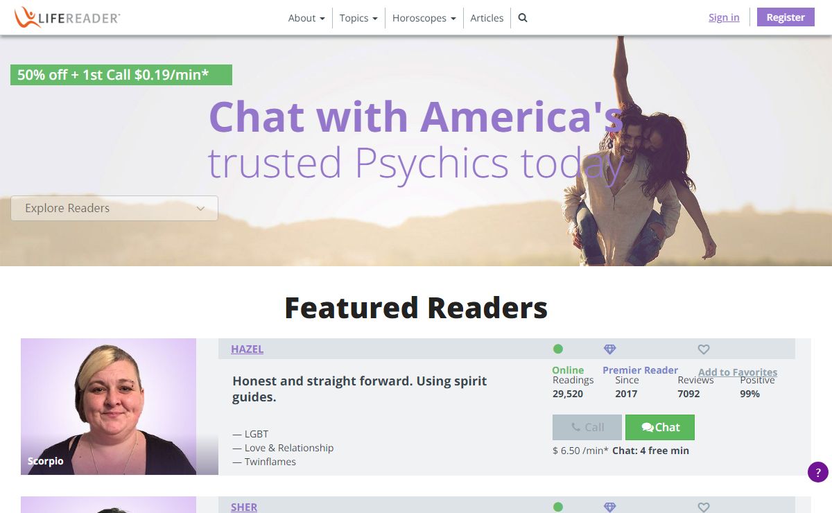 Trusted Psychics in the USA | LifeReader