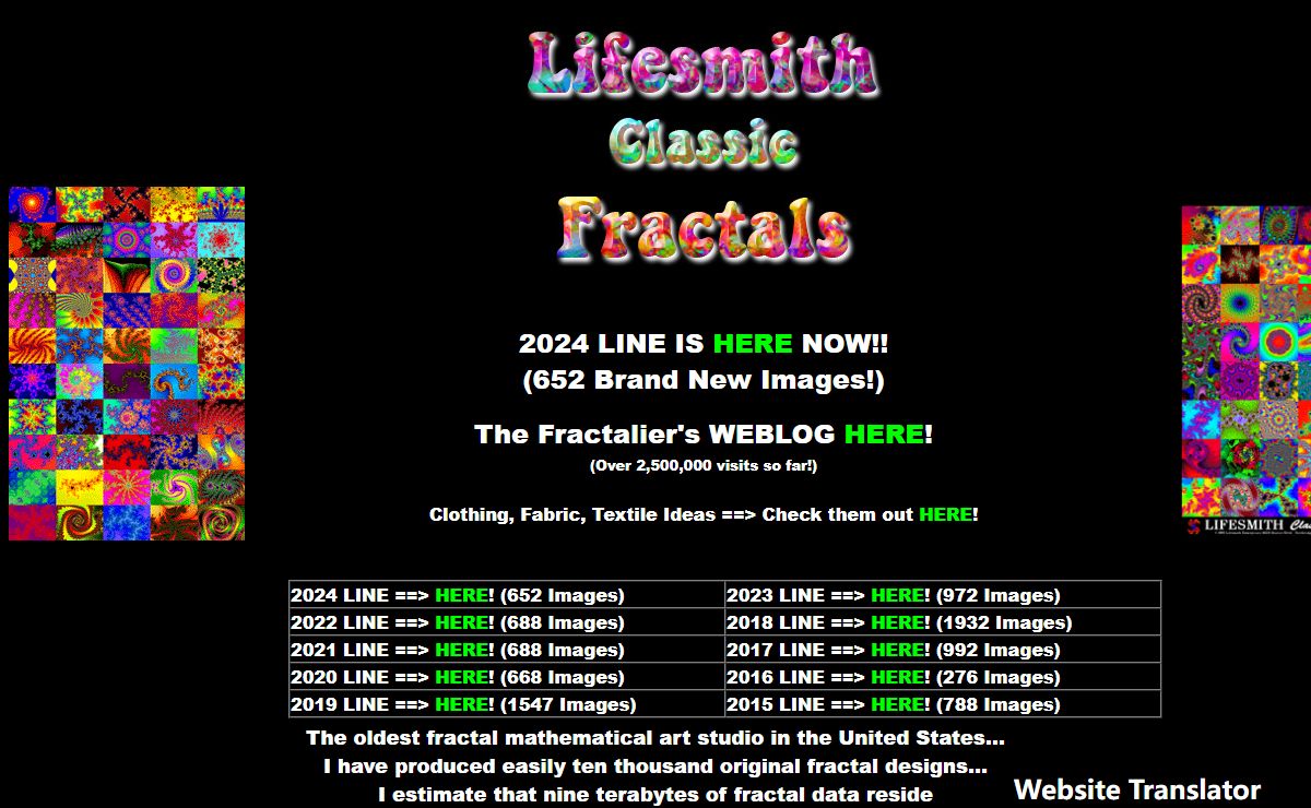 Lifesmith Classic Fractals Home