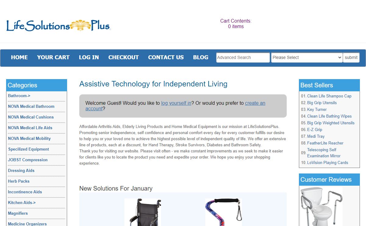 Discount Arthritis Aids, Elderly Living Products and Disability Aids