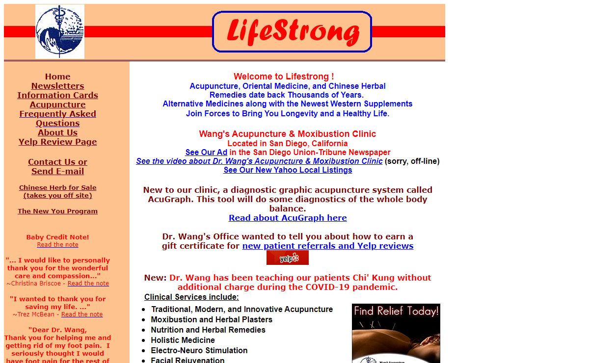 Acupressure, Acupuncture San Diego, Wang's Acupuncture and; Moxibustion Clinic