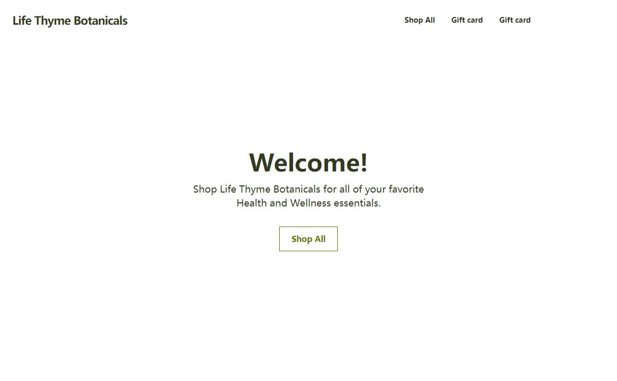 Home | Life Thyme Botanicals