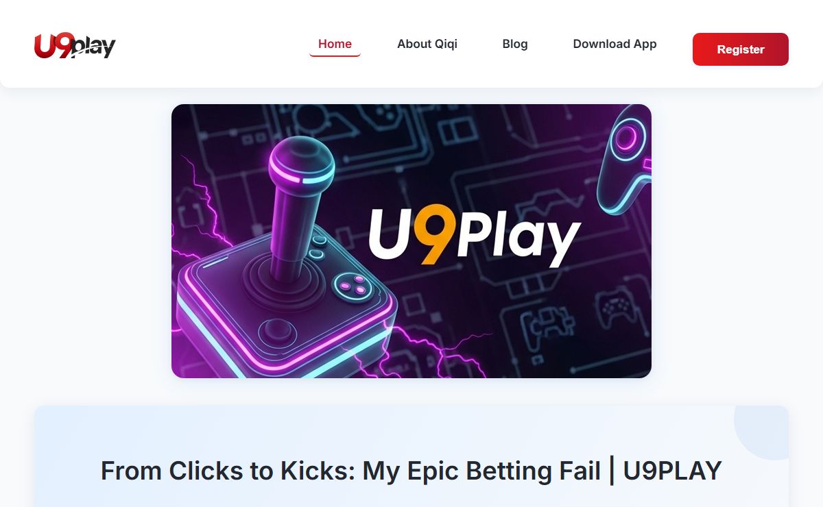 U9Play APP Download | Journey from Clicks to Kicks