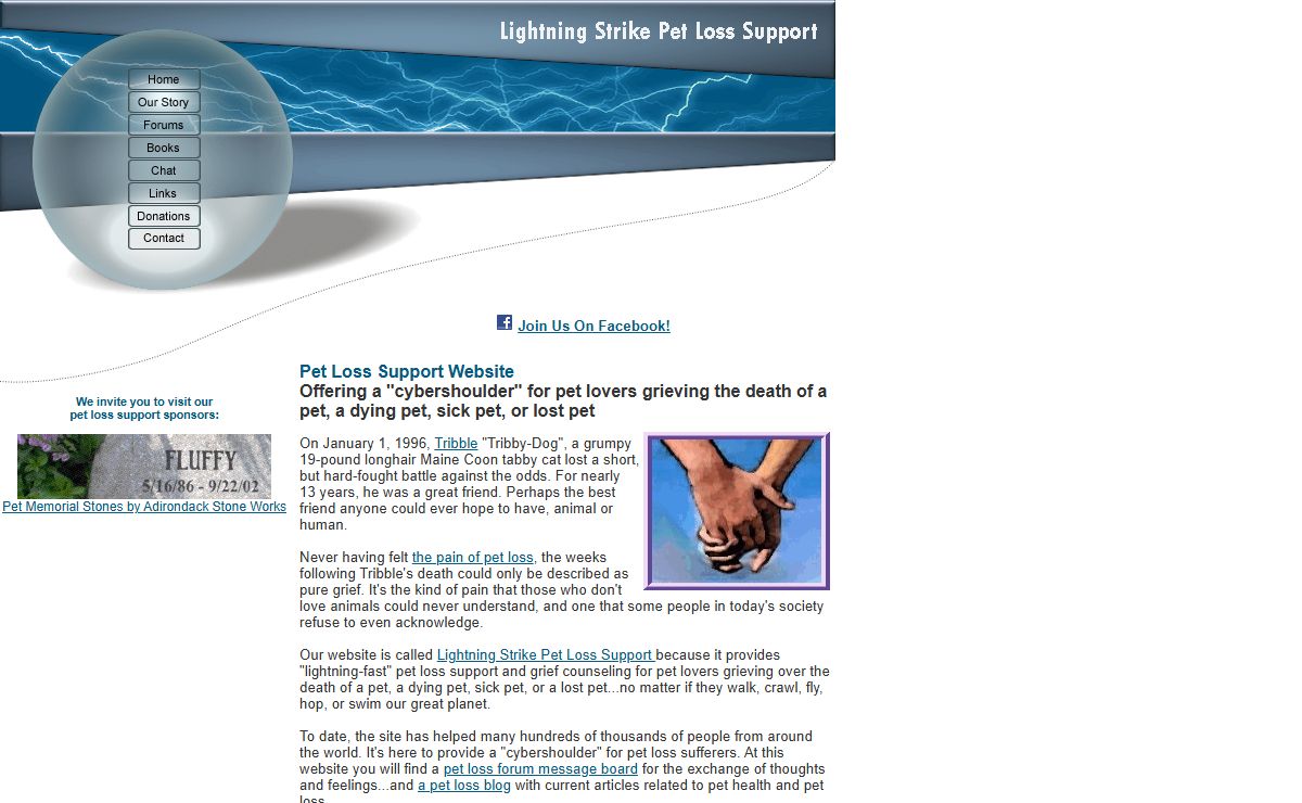 Lightning Strike Pet Loss Support | Death of Pet, Sick Pet, Pet Loss Grief, Pet Loss Forum Message Board, Pet Loss Chat