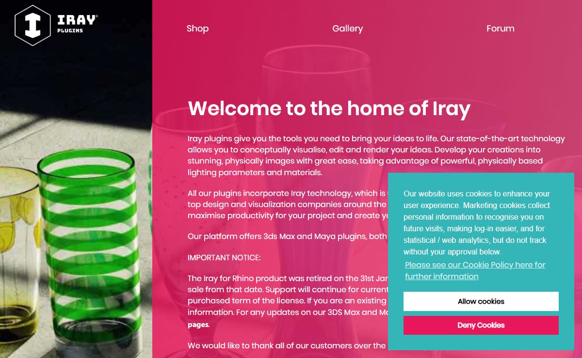 Rendering Plugins 3DS Max, Maya, Rhino & Iray Server | Iray
