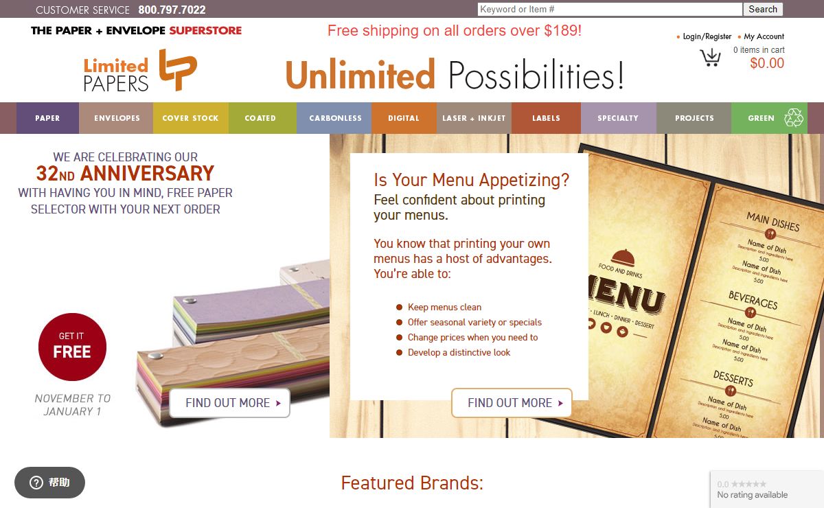 Envelopes Supplier | Specialty Paper wholesaler | Custom Cut Sizes | LimitedPapers.com