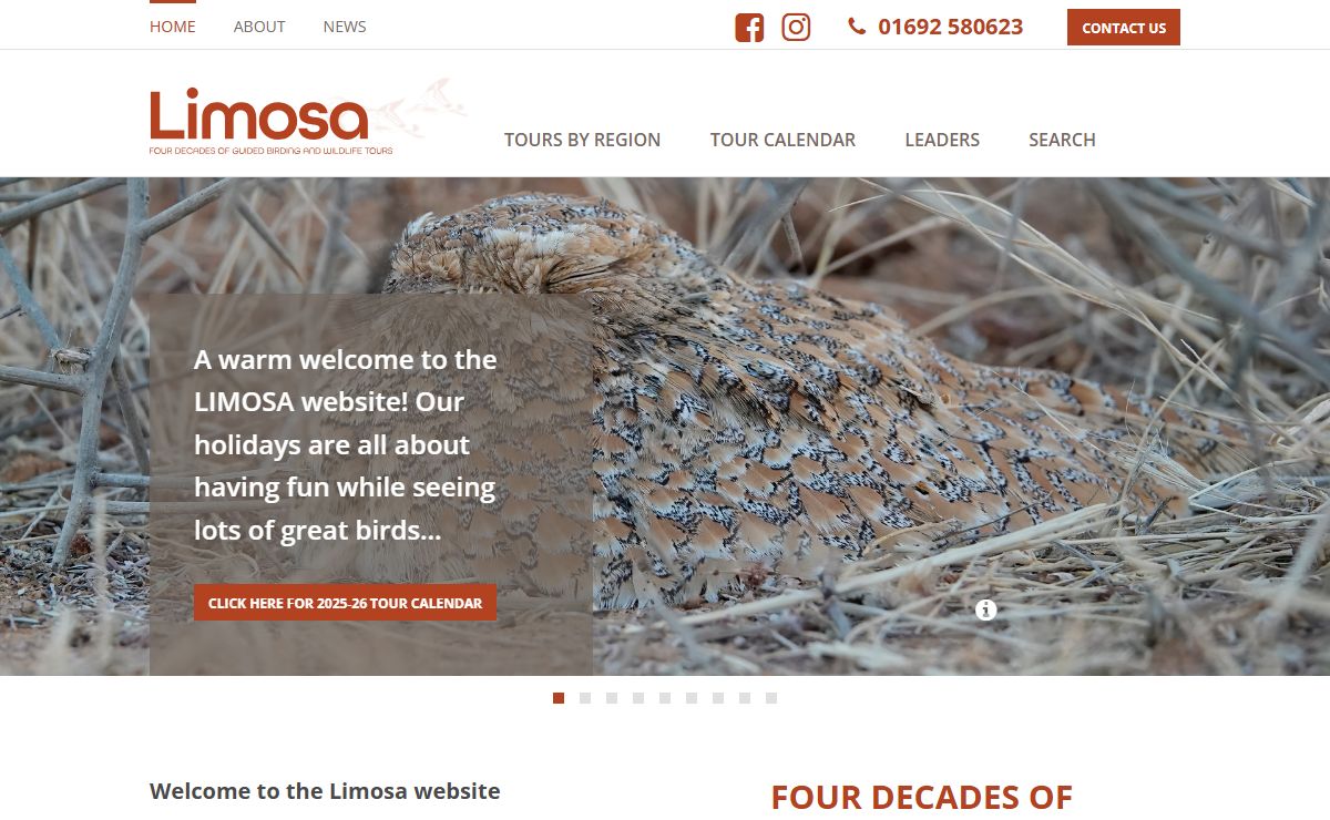 Limosa Holidays | Birding Tours and Wildlife Holidays Worldwide
