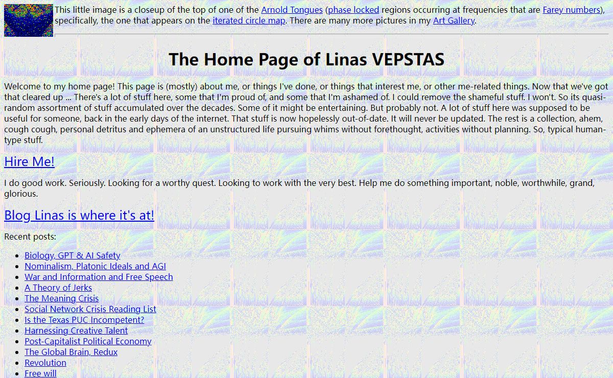 Linas VEPSTAS Home Page