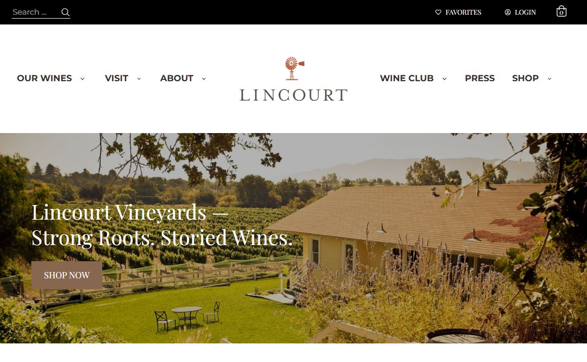 Lincourt Vineyards - Strong Roots Storied Wine