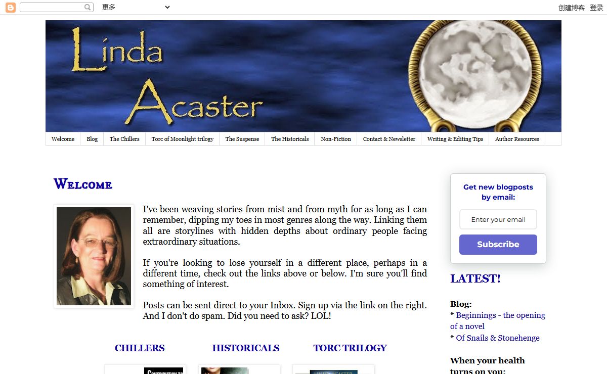 Linda Acaster: Welcome