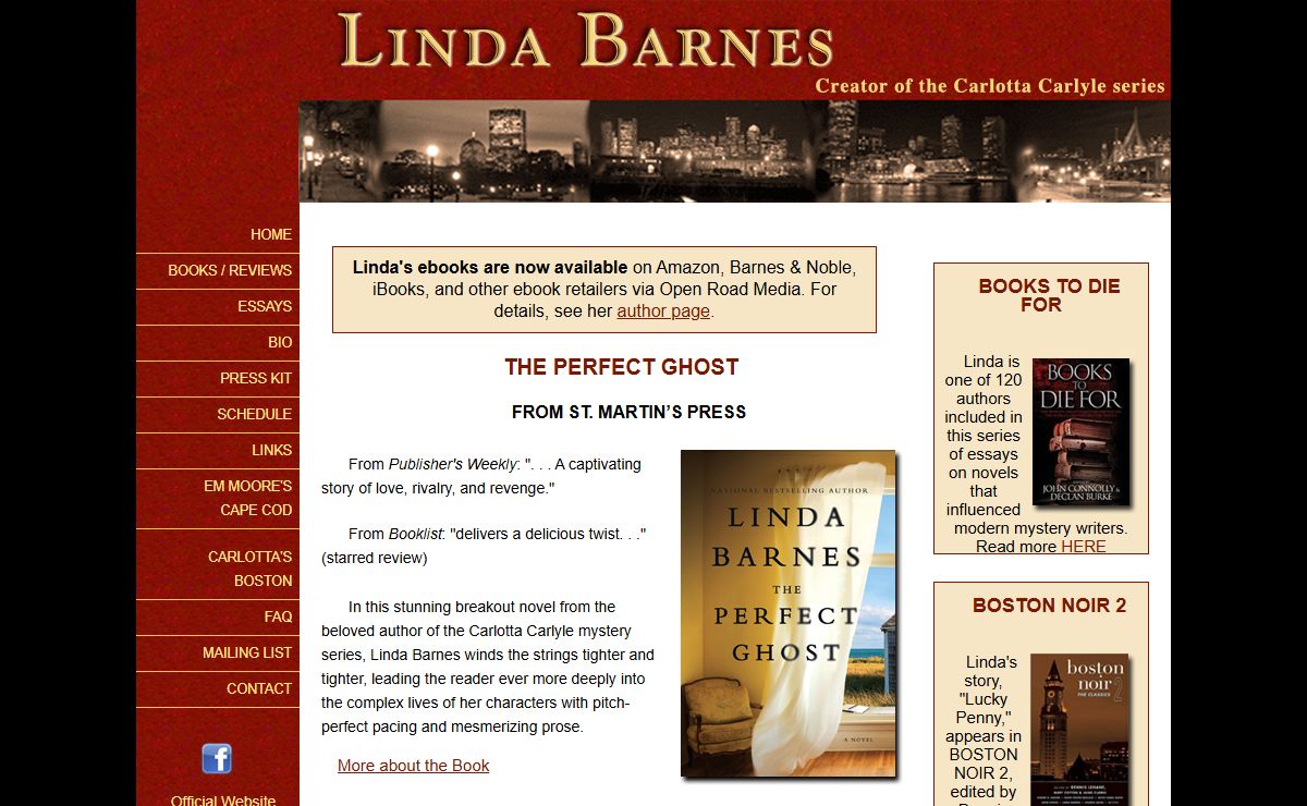 The Official Website of Linda Barnes