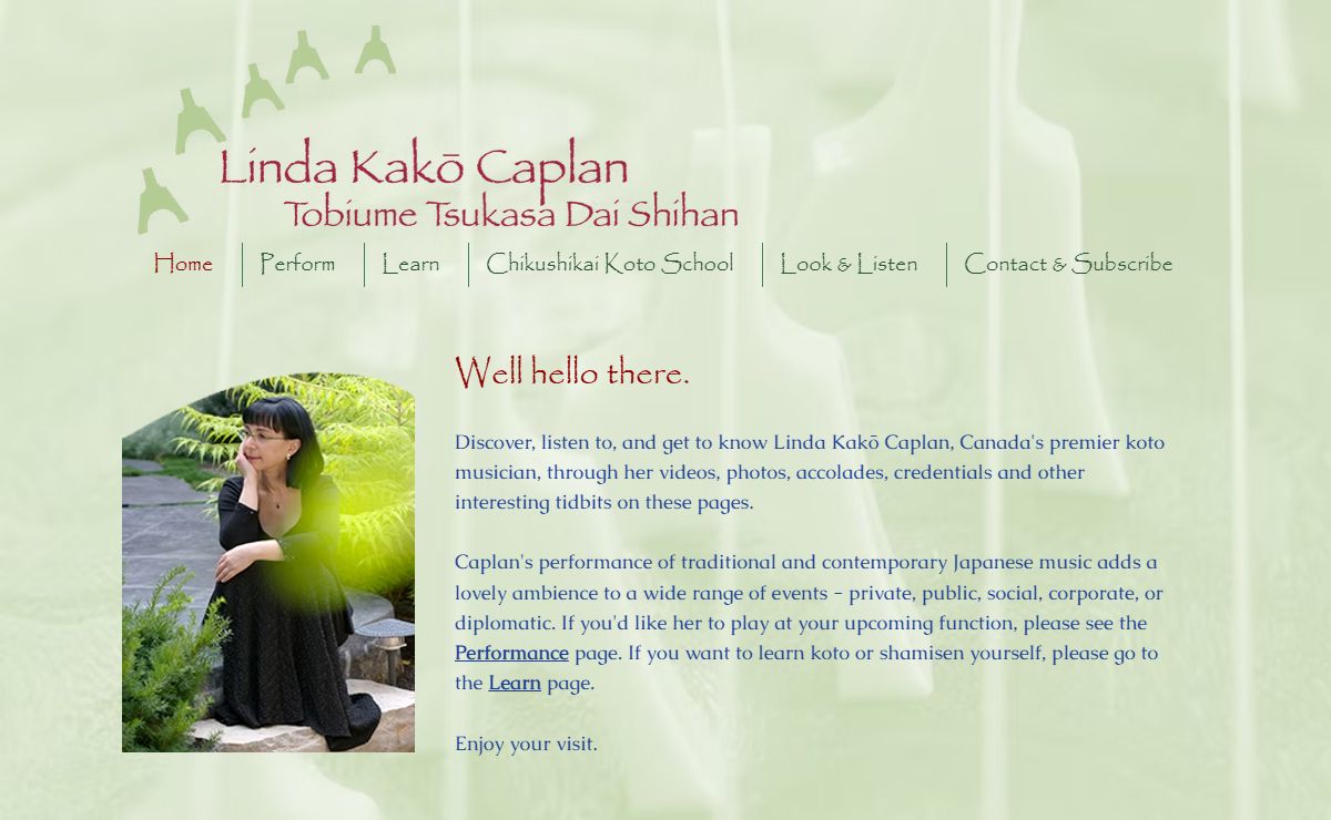 Japanese Koto Music | Linda Kakō Caplan | Canada