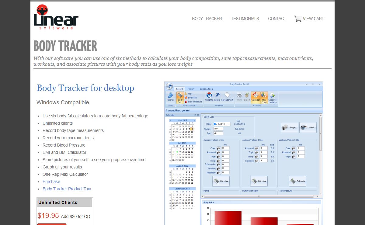 Body Tracker by Linear Software